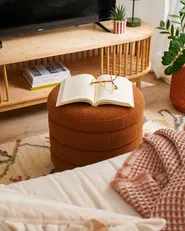 Pouf CHILLY Bouclé Goldbraun_976895