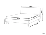 Bed WIZERNES 160 x 200 cm (EU King Size) Light Oak_979997