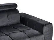 Sofa 2 Seater VEGAMO Velvet Black_925022