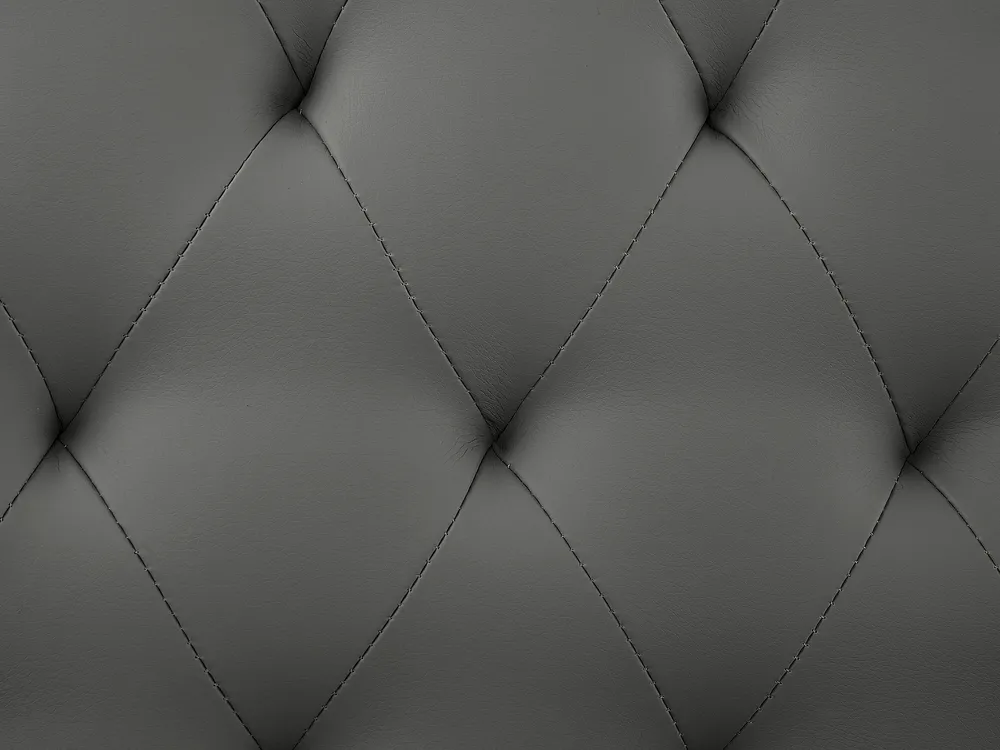 Bett mit Lattenrost Kunstleder ESSONNE 180 x 200 cm Grau_788937