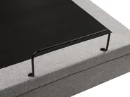 Adjustable Bed without Headboard Fabric DUKE II 160 x 200 cm (EU King Size) Light Grey_952154