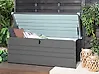 Aufbewahrungsbox CEBROSA 165 cm 70 cm Metall Grau