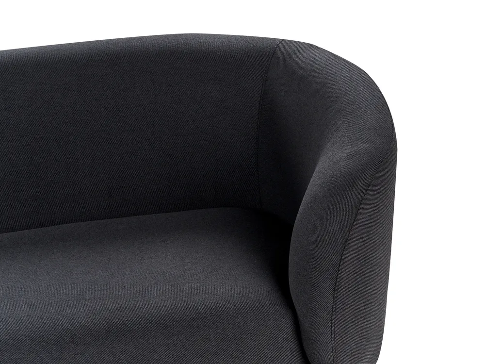 Sofa 2-Sitzer LOEN Stoff Schwarz_920337