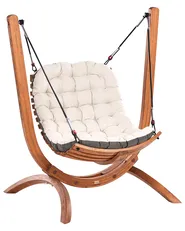 Hollywoodschaukel ALLISTE Lärchenholz Braun_967352