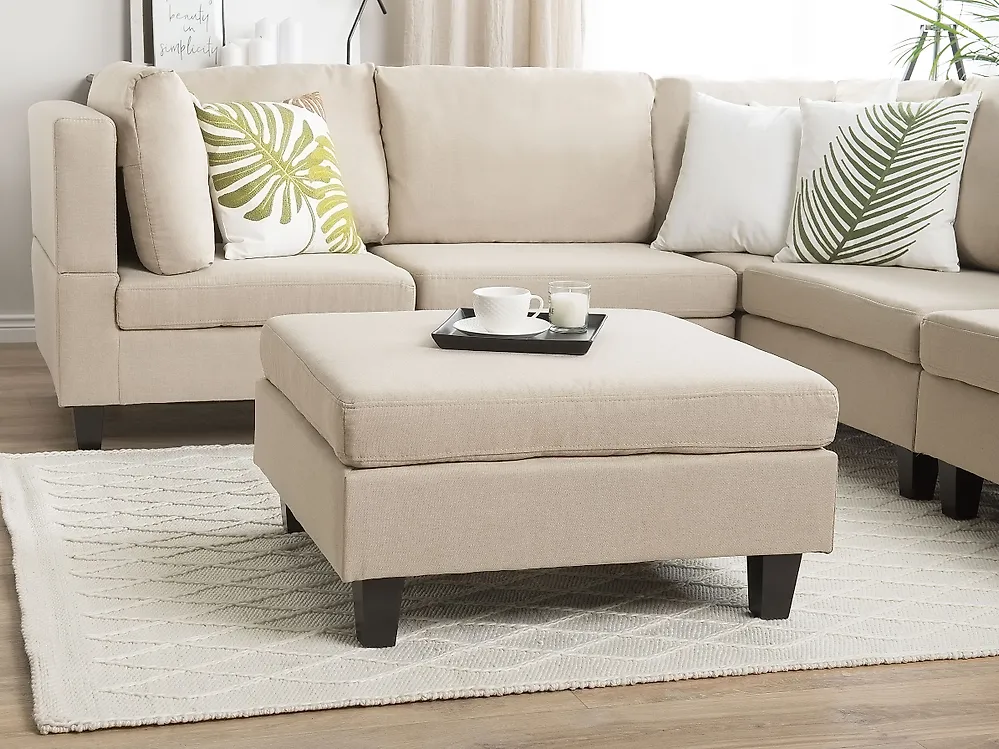 Ottoman FEVIK Fabric Beige_1182298