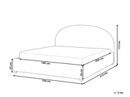 Bett mit Stauraum VAUCLUSE Bouclé Beige 180 x 200 cm_820405