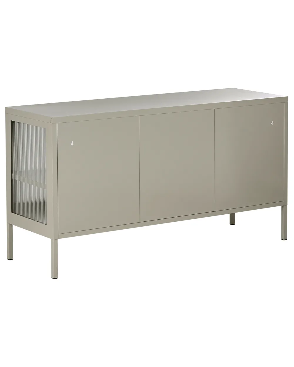 Sideboard mit 3 Türen GLEORA Metall Hellbeige_1046243