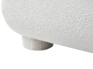 Bett mit Lattenrost Bouclé BAYEL 160 x 200 cm Cremeweiß_1056395