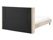 Bed Velvet VILLETTE 160 x 200 cm (EU King Size) Beige_832588