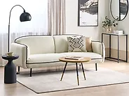 Sofa 3-Sitzer TONSBERG Stoff Hellbeige_1183422