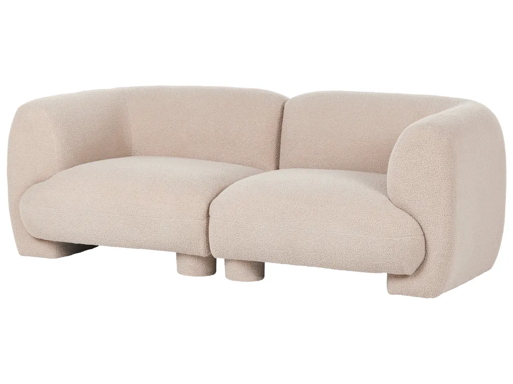 Modular Sofa 2 Seater MJALBI Boucle Beige_1075266