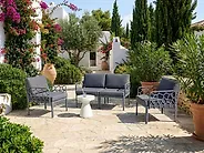 Gartensofa Set 4-Sitzer ERICHE Dunkelgrau_1185541