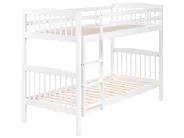 Hochbett Kiefernholz REVIN 90 x 200 cm Weiß_711074