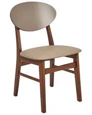 Set of 2 Dining Chairs AMERY Wood Light Brown/ Brown_945336