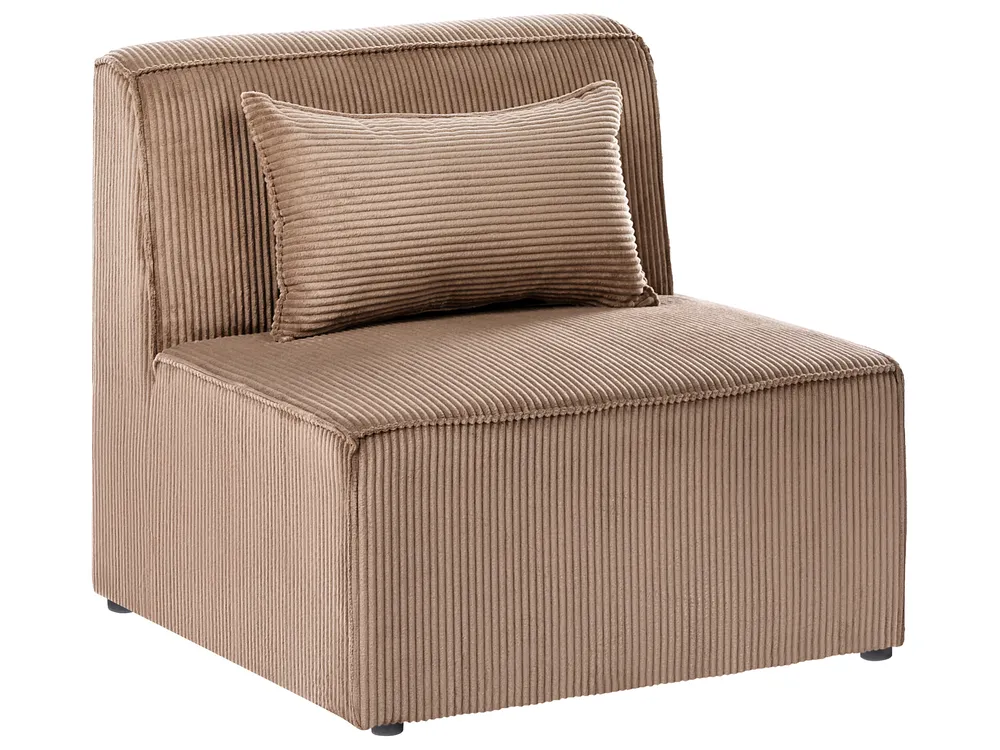 Modul Ecksofa 4-Sitzer LEMVIG Cord Dunkelbeige linksseitig_1053404