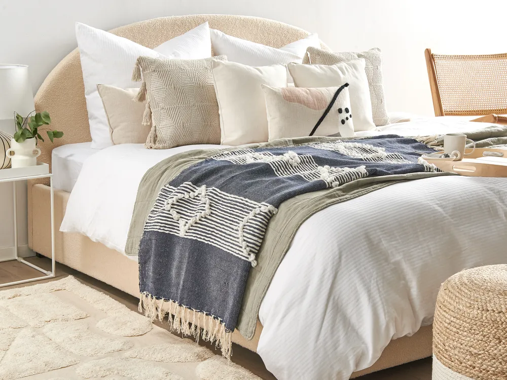 Kuscheldecke NEMLI Stoff 130 x 150 cm Dunkelblau