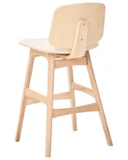 Set mit 2 Barstühlen CHARLESTON Holz Hellbraun / Hellbeige_1071193