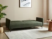 Sofa Bed 3 Seater LUCAN Fabric Green_914757