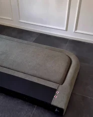 Bett mit Lattenrost Kunstleinen LAVARDENS 160 x 200 cm Grün_1026173
