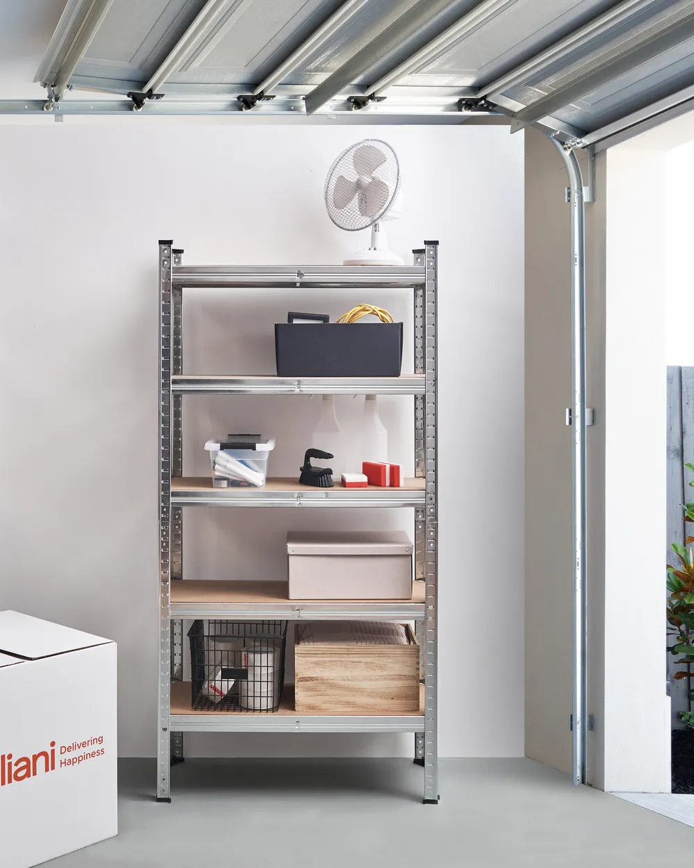 Garagenregal XITTA 75 cm 150 cm Metall Silber