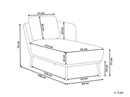 Linksseitige Chaiselongue ARTHEZE Bouclé Cremeweiß_930057