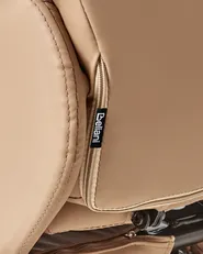 Massage Chair RELAXPRO with Footstool Faux Leather Light Brown_964832