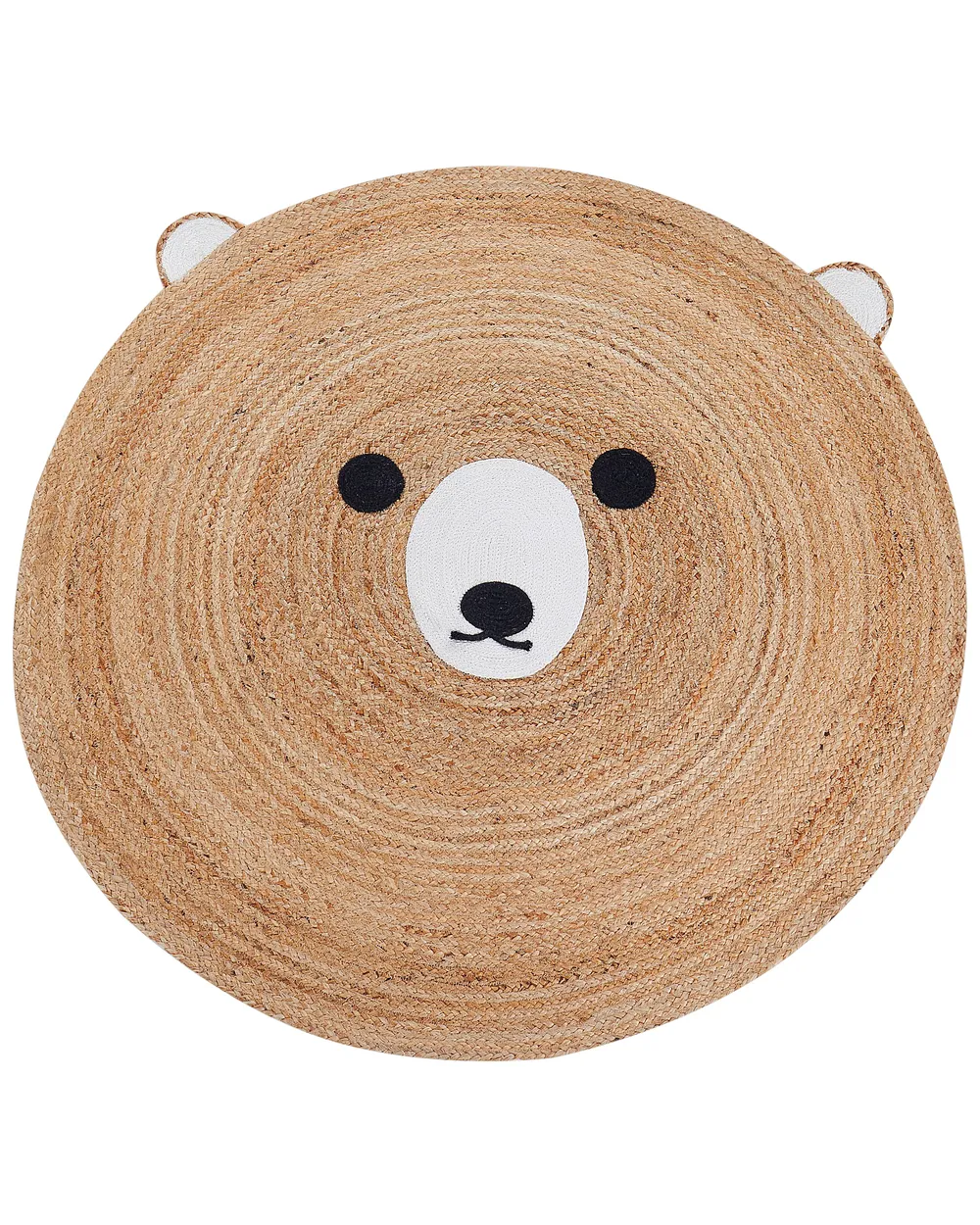 Kinderteppich KOSALAR Beige ø 120 cm Jute