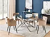 Esstisch MARAMO Silber 120 cm 120 cm Sicherheitsglas