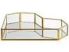 Dekotablett Herz PONTIVY Glas Gold