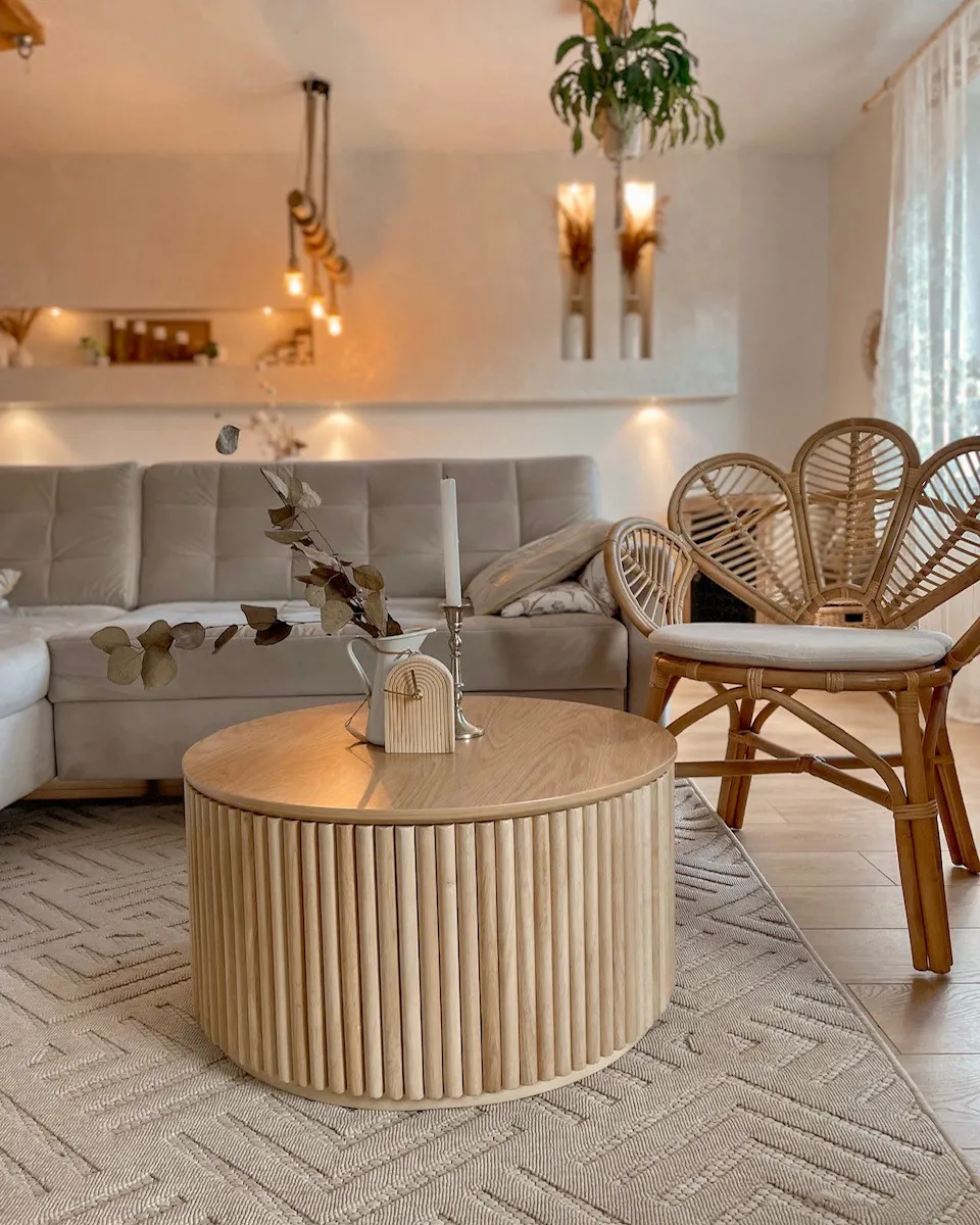 Pfauenstuhl FLORENTINE Rattan Naturfarben_860452