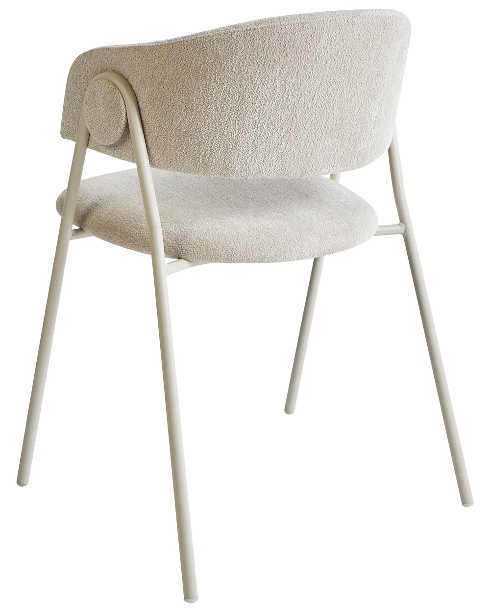 Esszimmerstuhl 2er Set ALANSON Chenillegewebe Hellbeige_968337