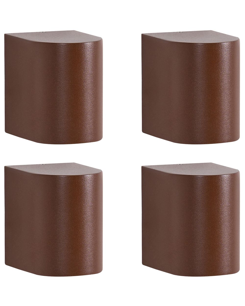 Lot de 4 appliques d'extérieur AVIA Marron