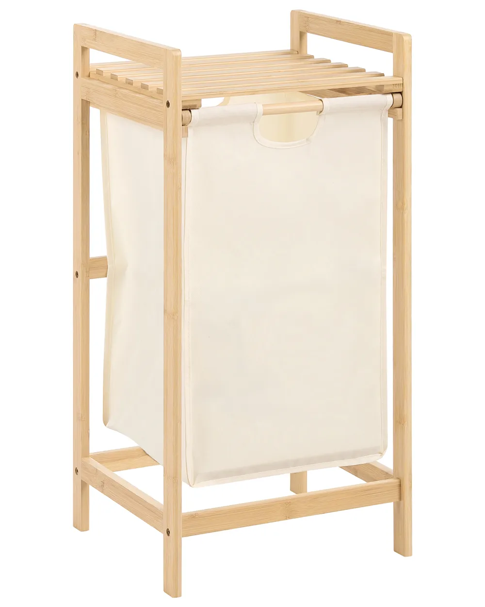 Wäschekorb TOROTAL Bambus Hellbraun / Beige 40 L