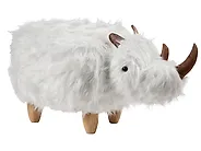 Dierenpoef WOOLLY Neushoorn Nepbont Wit_1188344