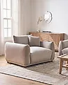 Sessel JUBEK Samtstoff Taupe