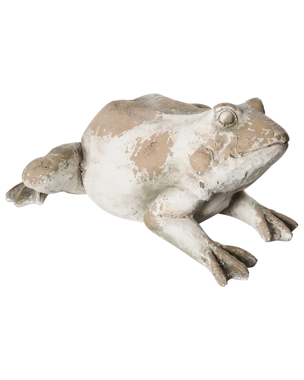 Gartenfigur CARAPELLE Frosch Beige