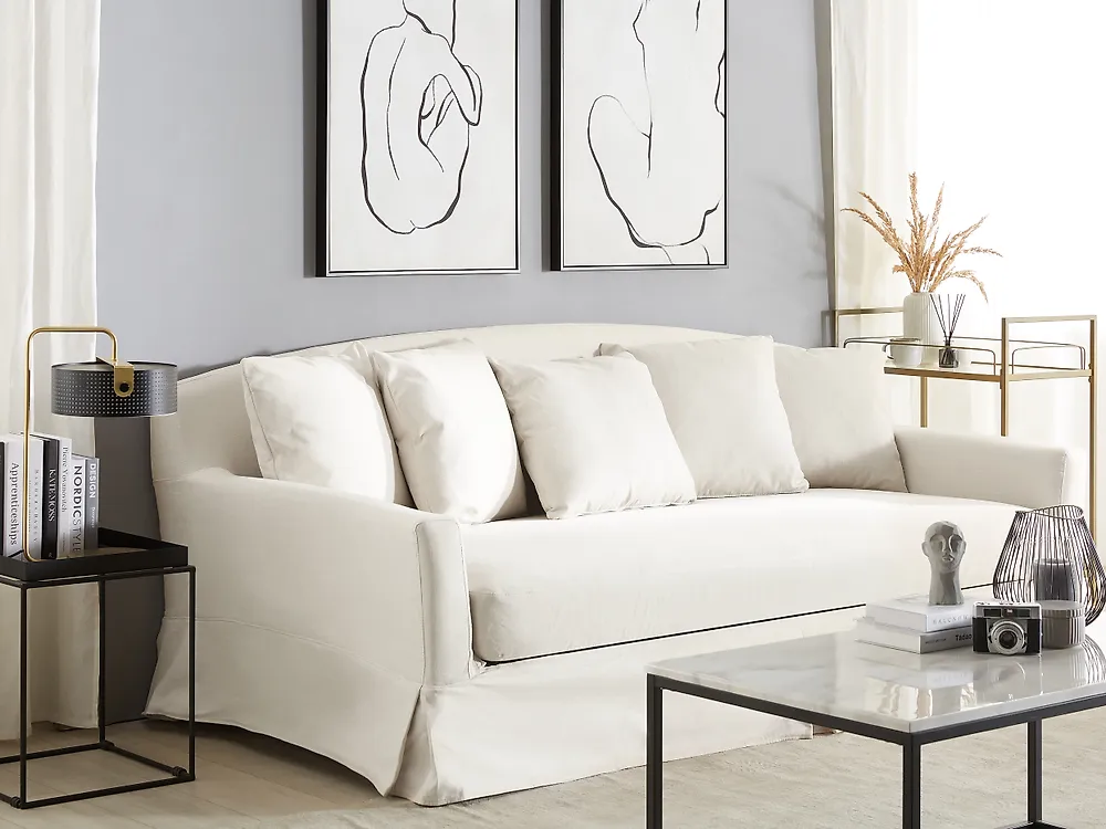 3 Seater Sofa Cover GILJA Off-White_1188290