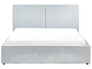 Bett mit Stauraum MOISSAC Chenillegewebe Hellblau 160 x 200 cm_980956