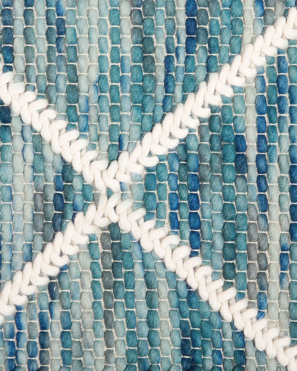 Rug BELENLI Blue 140 x 200 cm Wool_750430