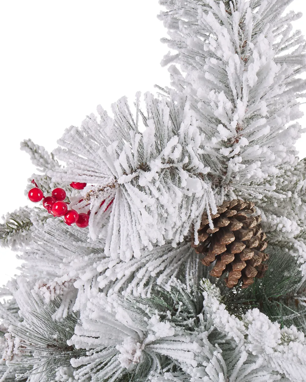 Künstlicher Weihnachtsbaum mit Schnee MASALA 120 cm Weiß_812967