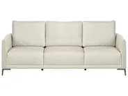 Living Room Set 6 Seater CILENS Fabric Light Beige_1117287