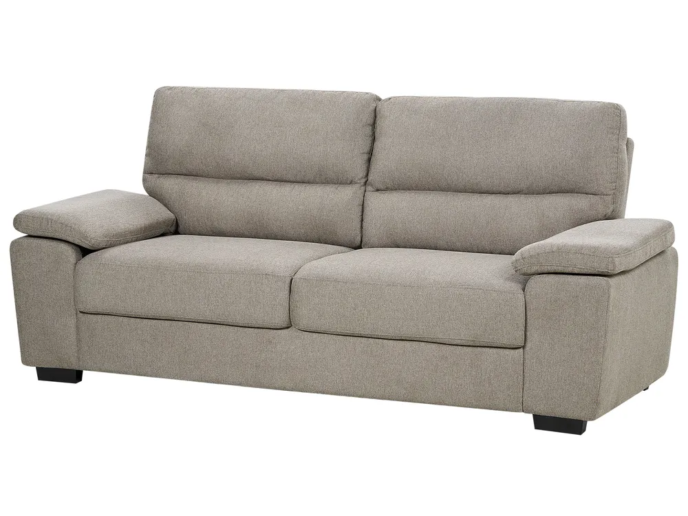 Sofa 3 Seater VOGAR Fabric Light Brown_901186