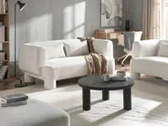 Sofa 3-Sitzer HOGBO Stoff Weiß_1124173