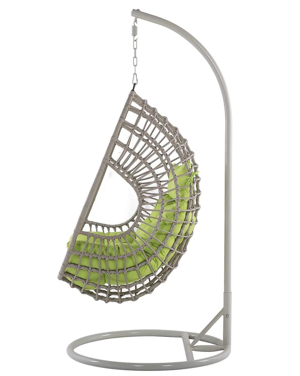 Hängesessel mit Gestell ARPINO Polyrattan Beige_724619