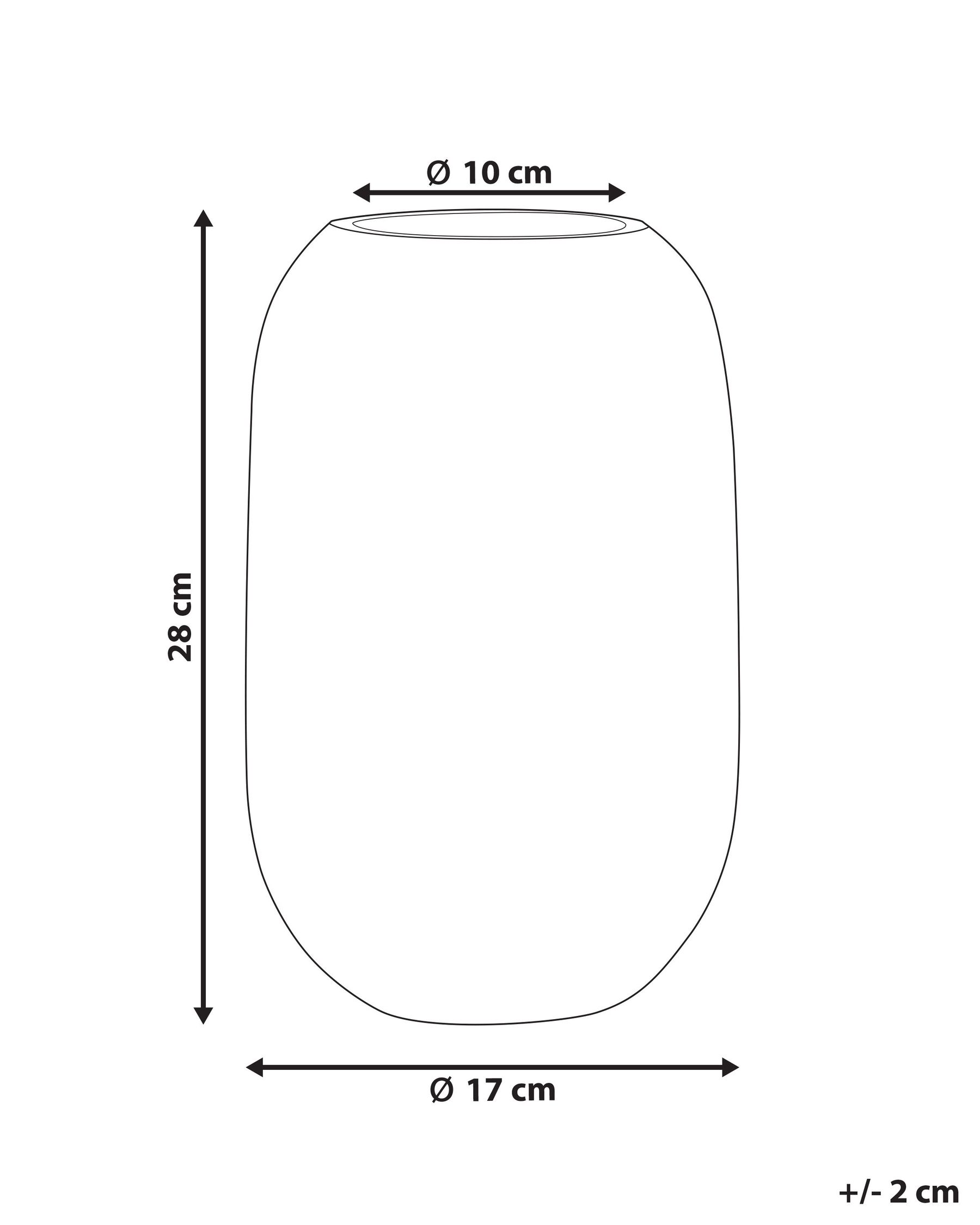 Blumenvase KYRAKALI 28 cm Glas Transparent_838035
