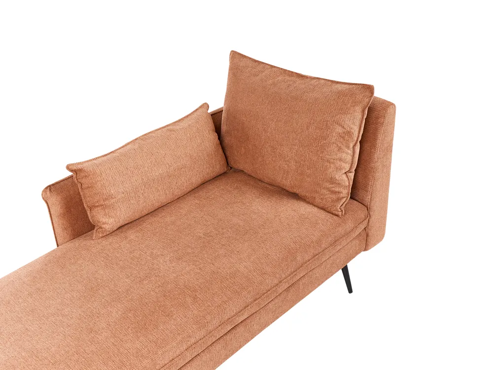 Right-Hand Chaise Longue YERRES Fabric Orange_1003718