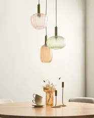 Pendant Lamp NJORO Glass Multicolour_1029319