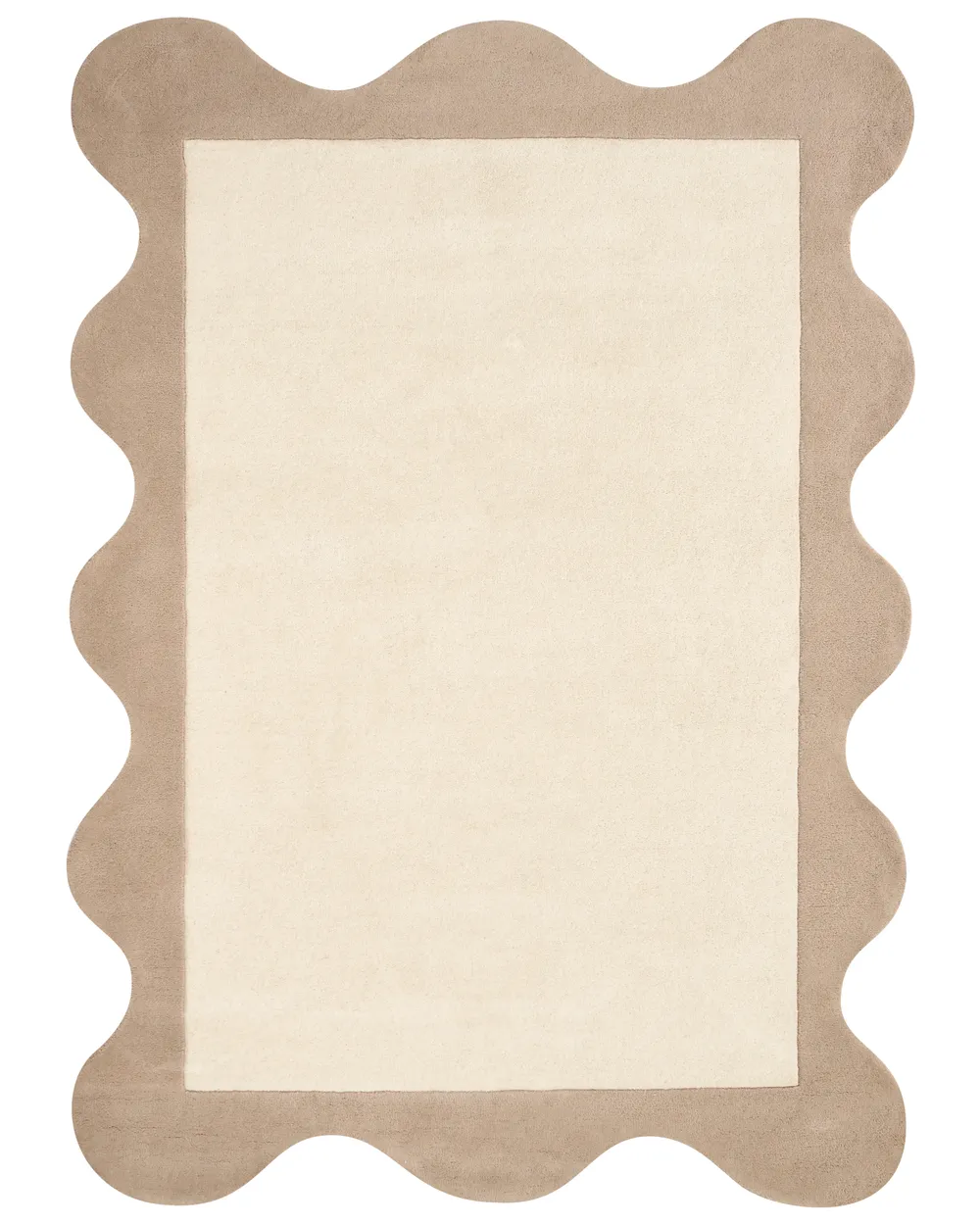 Teppich SANGHAR Beige 160 x 230 cm Wolle