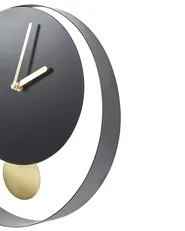 Wanduhr MAGLAND 30 cm Metall Schwarz_941184