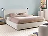 Bett mit Stauraum BLAGNAC Stoff Cremeweiß 180 x 200 cm
